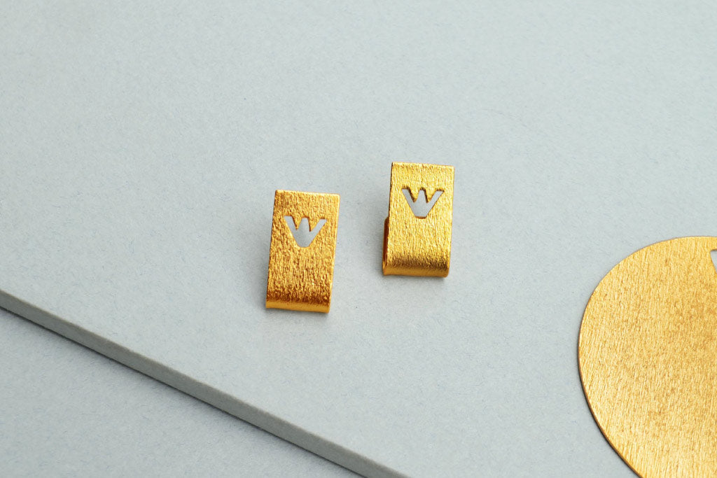 Muyu - Circle earrings, gold plated